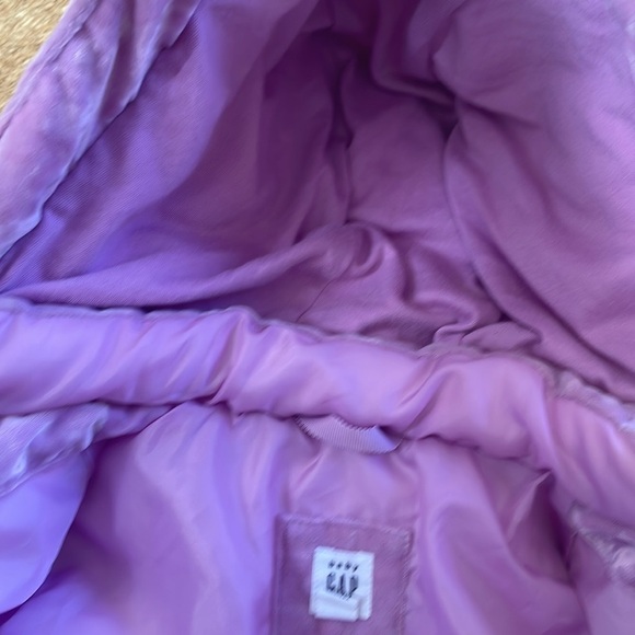 Light Purple Velvet Puffy Coat - Picture 3 of 5